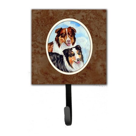 Carolines Treasures Australian Shepherd What a pair Leash or Key Holder 7009SH4